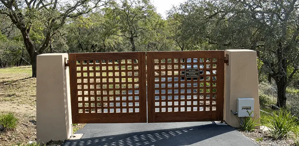 Driveway gate installation for a residential property in Dallas, TX