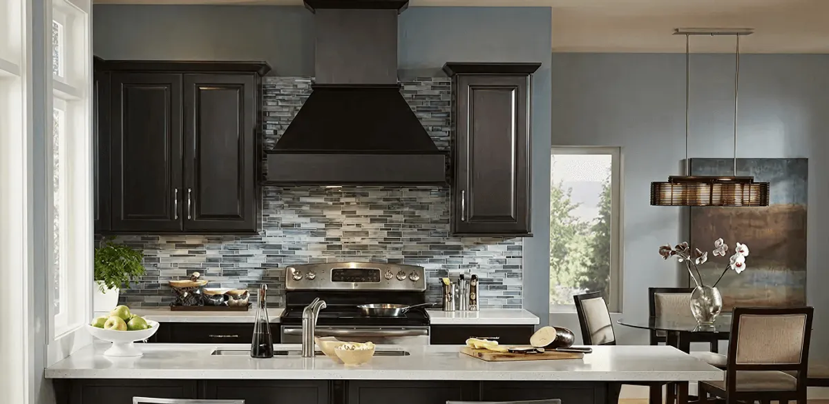 Kitchen cabinet painting and refinishing in a modern kitchen in Dallas, TX