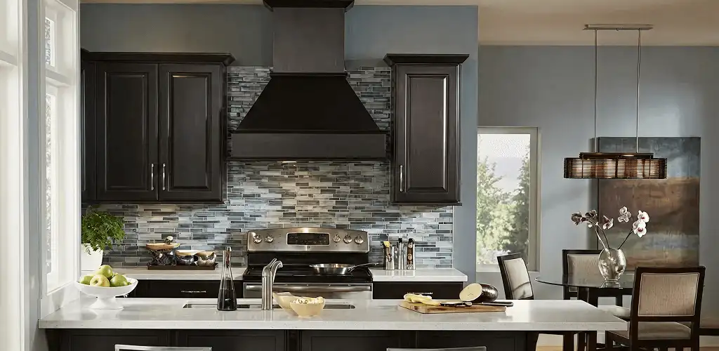 Kitchen cabinet painting and refinishing in a modern kitchen in Dallas, TX